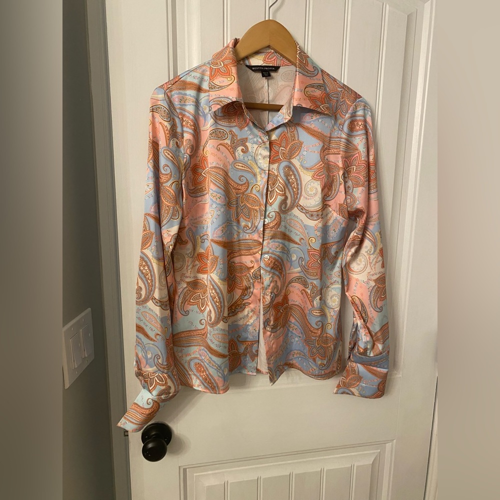 Multi Color Button blouse